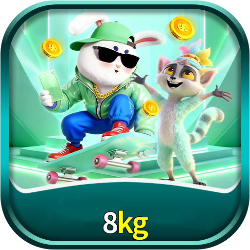 Imagem promocional da 8kg mostrando a plataforma e suas vantagens